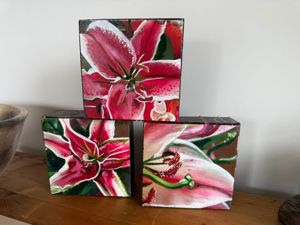 Enchanting Lily Woodblock Painting