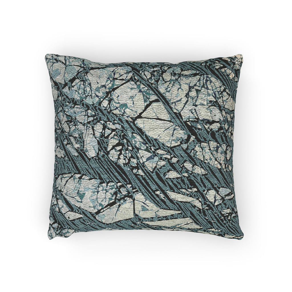 Ice Blue Trees 1 at Sunset WOVEN PILLOW