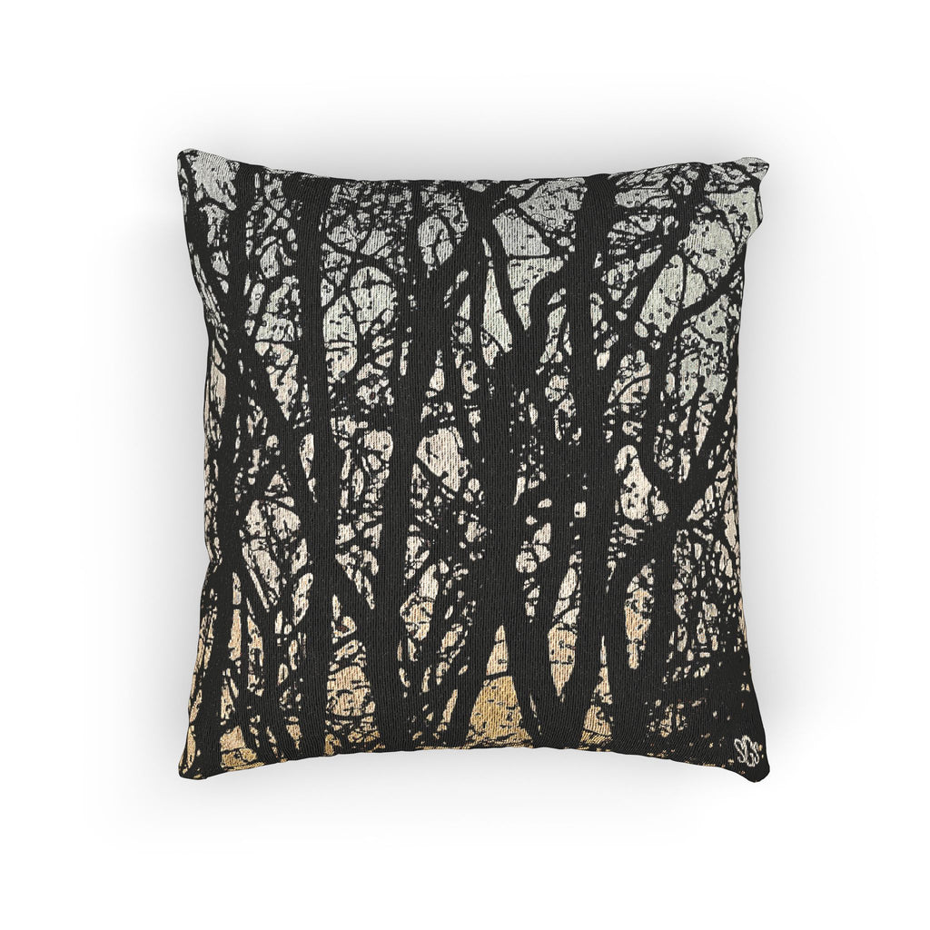 Pin Oaks at Sunset Woven Pillow