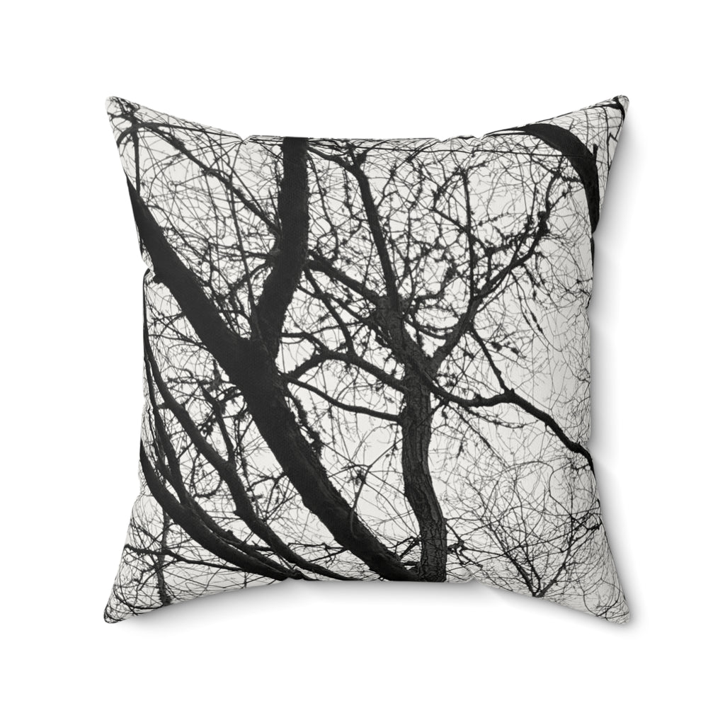 Black and White Smooth Art Pillow