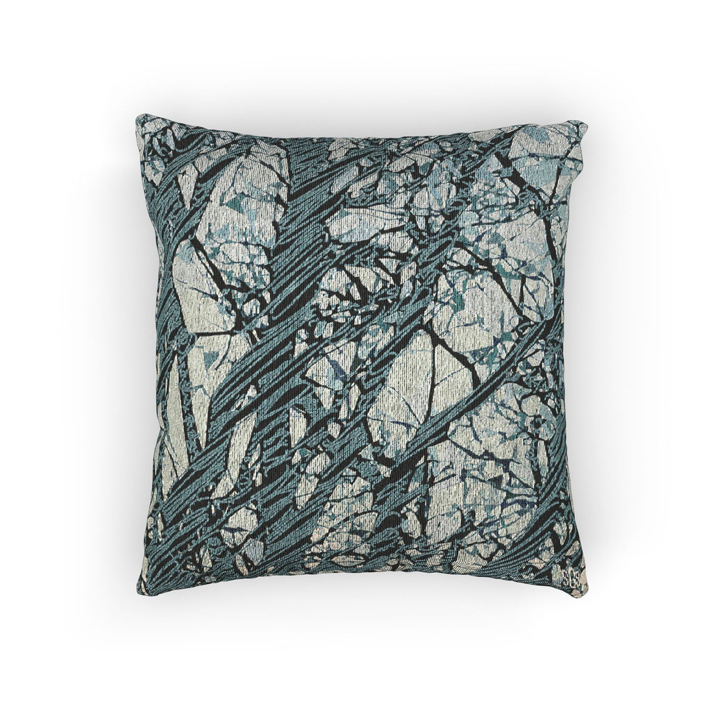 Ice Blue Trees 1 at Sunset WOVEN PILLOW