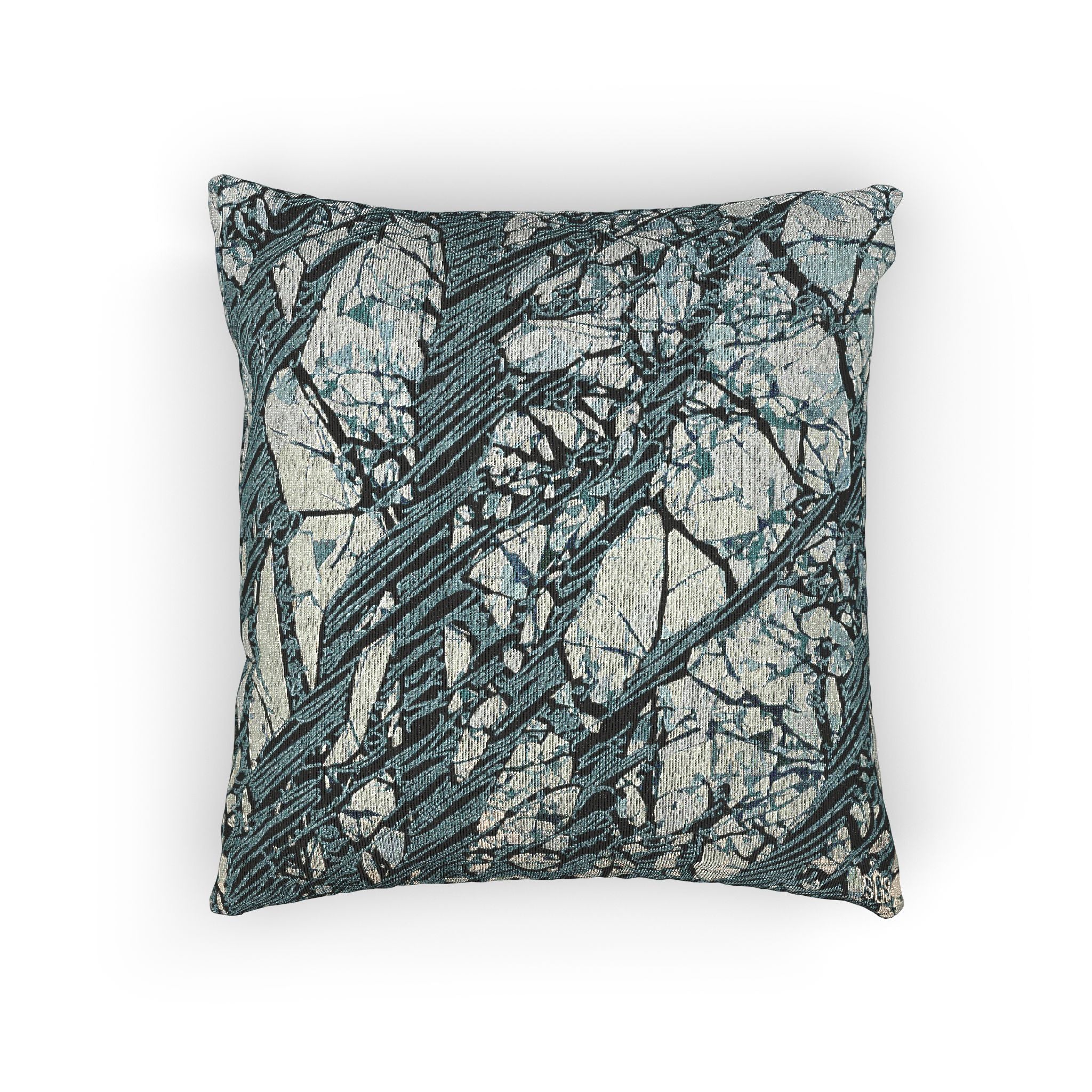 Ice Blue Trees 1 at Sunset WOVEN PILLOW