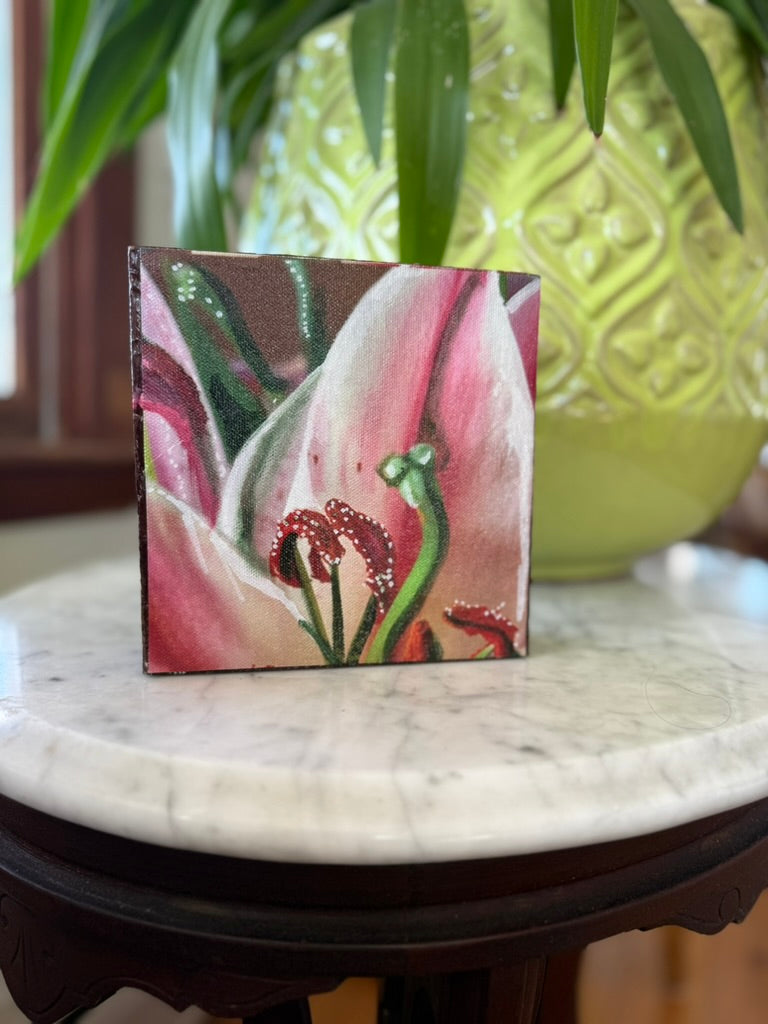 Sweet  Lily Woodblock Painting