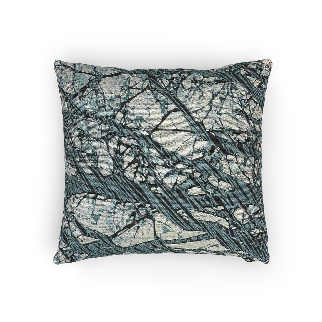Ice Blue Trees 1 at Sunset WOVEN PILLOW