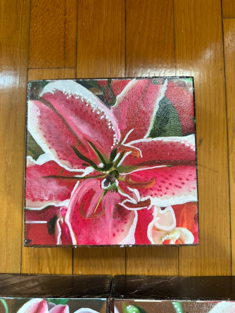 Enchanting Lily Woodblock Painting