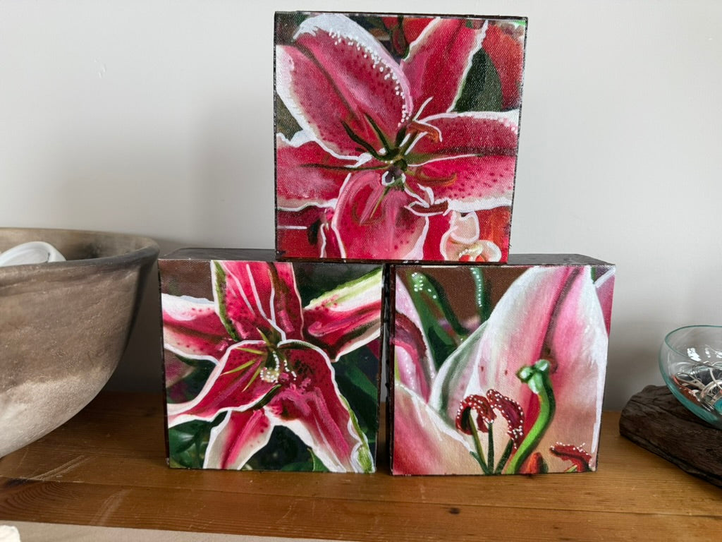Sweet  Lily Woodblock Painting