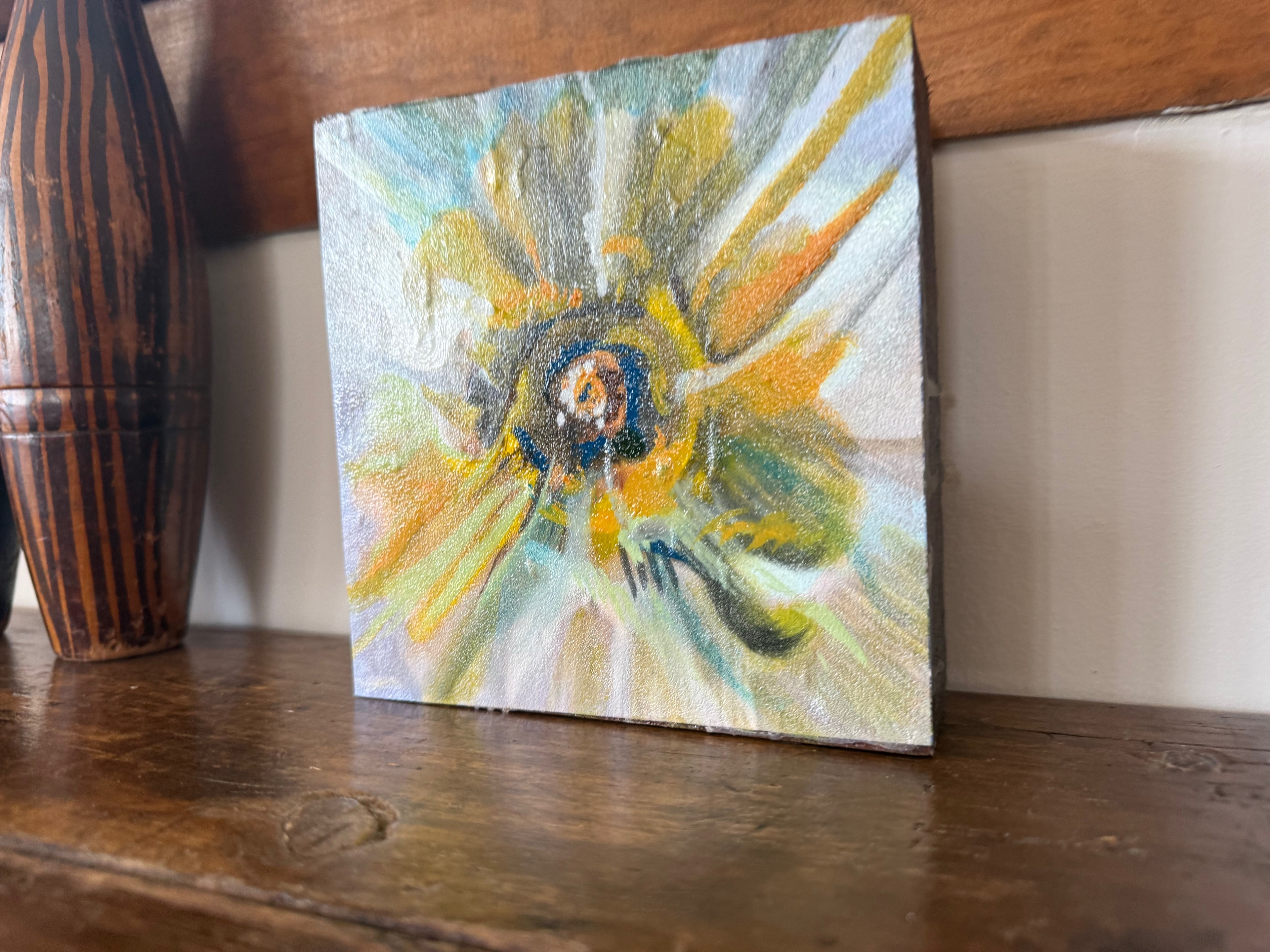 Narcissus Explosion Woodblock Painting