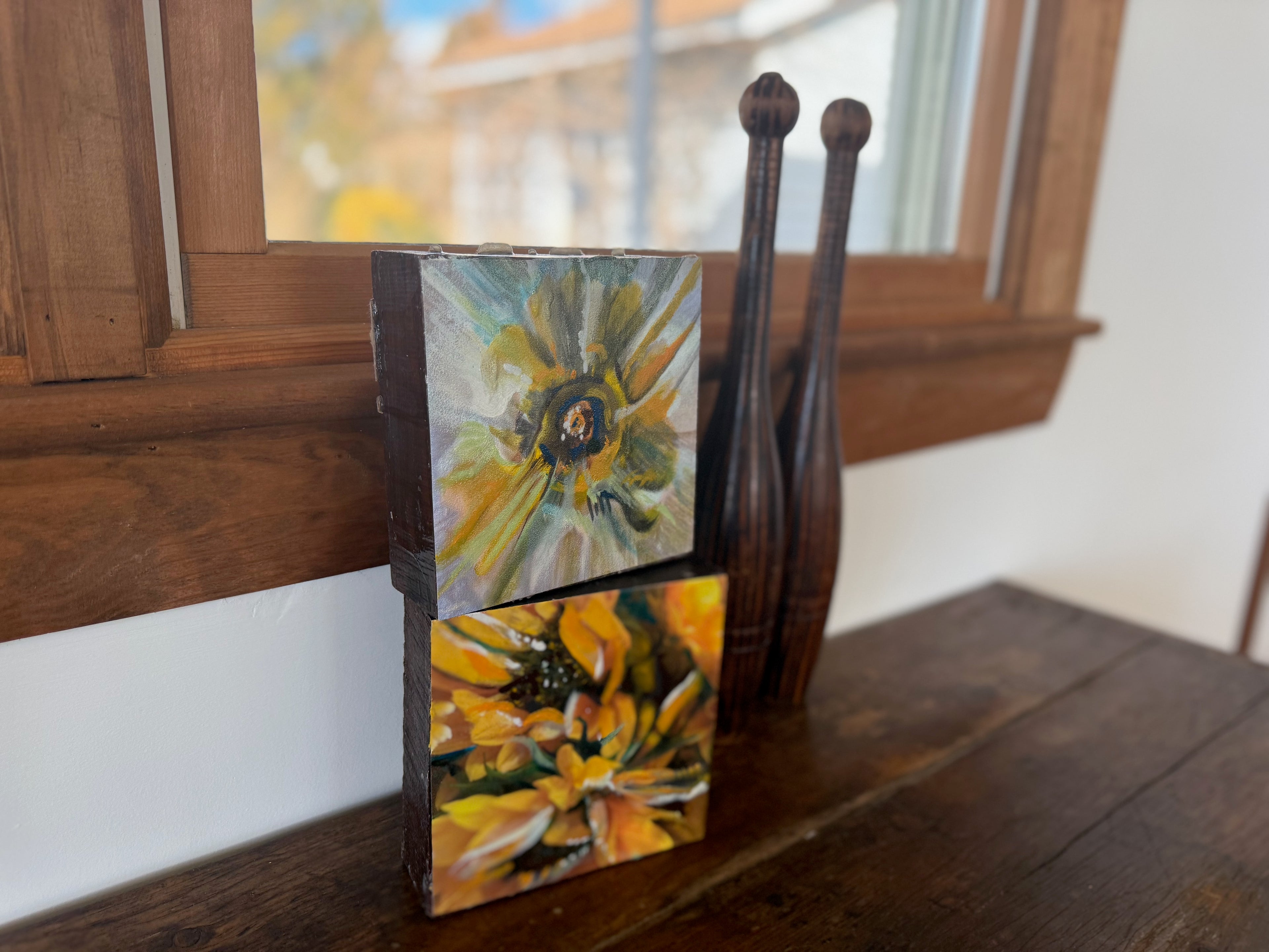 Narcissus Explosion Woodblock Painting