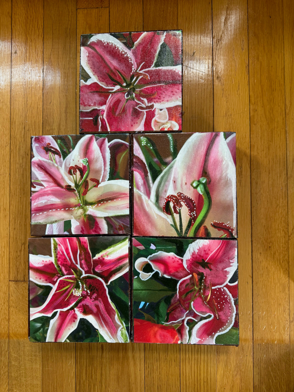 Enchanting Lily Woodblock Painting
