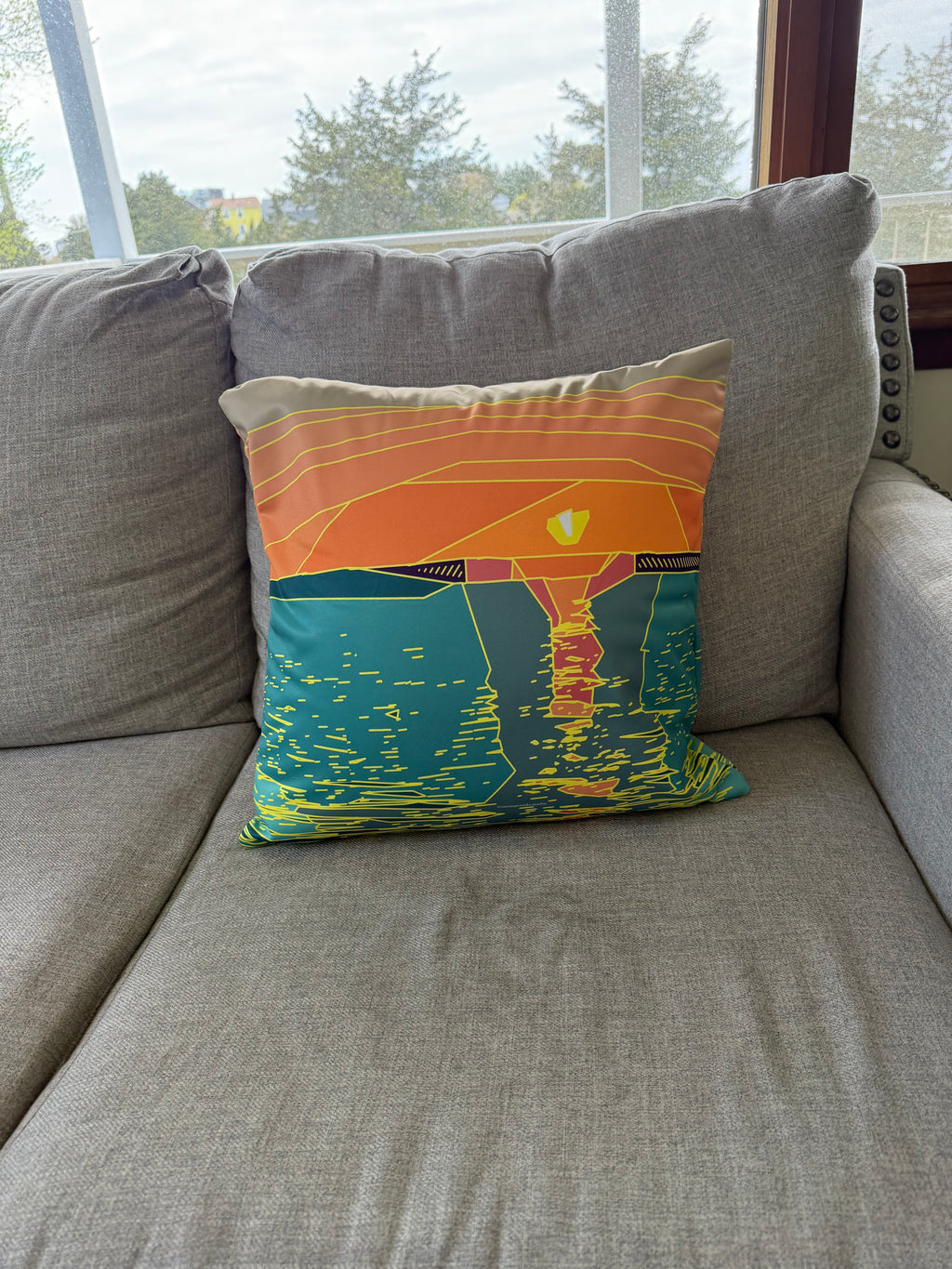 SUNSET BEACH COLLECTION: Golden Hour Sunset Pillow