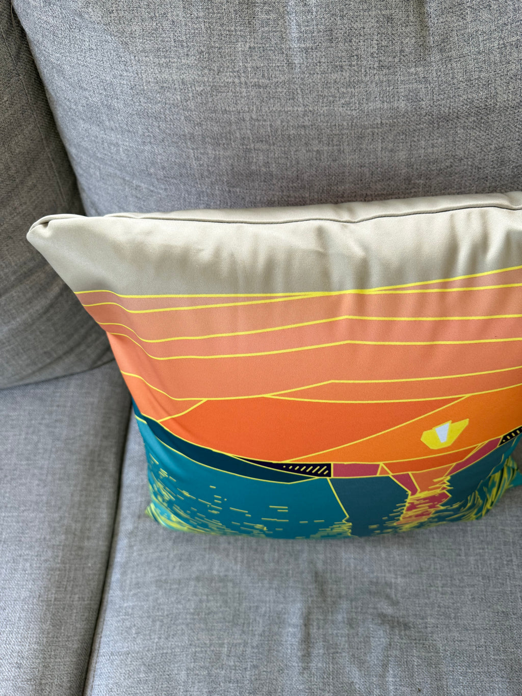 SUNSET BEACH COLLECTION: Golden Hour Sunset Pillow