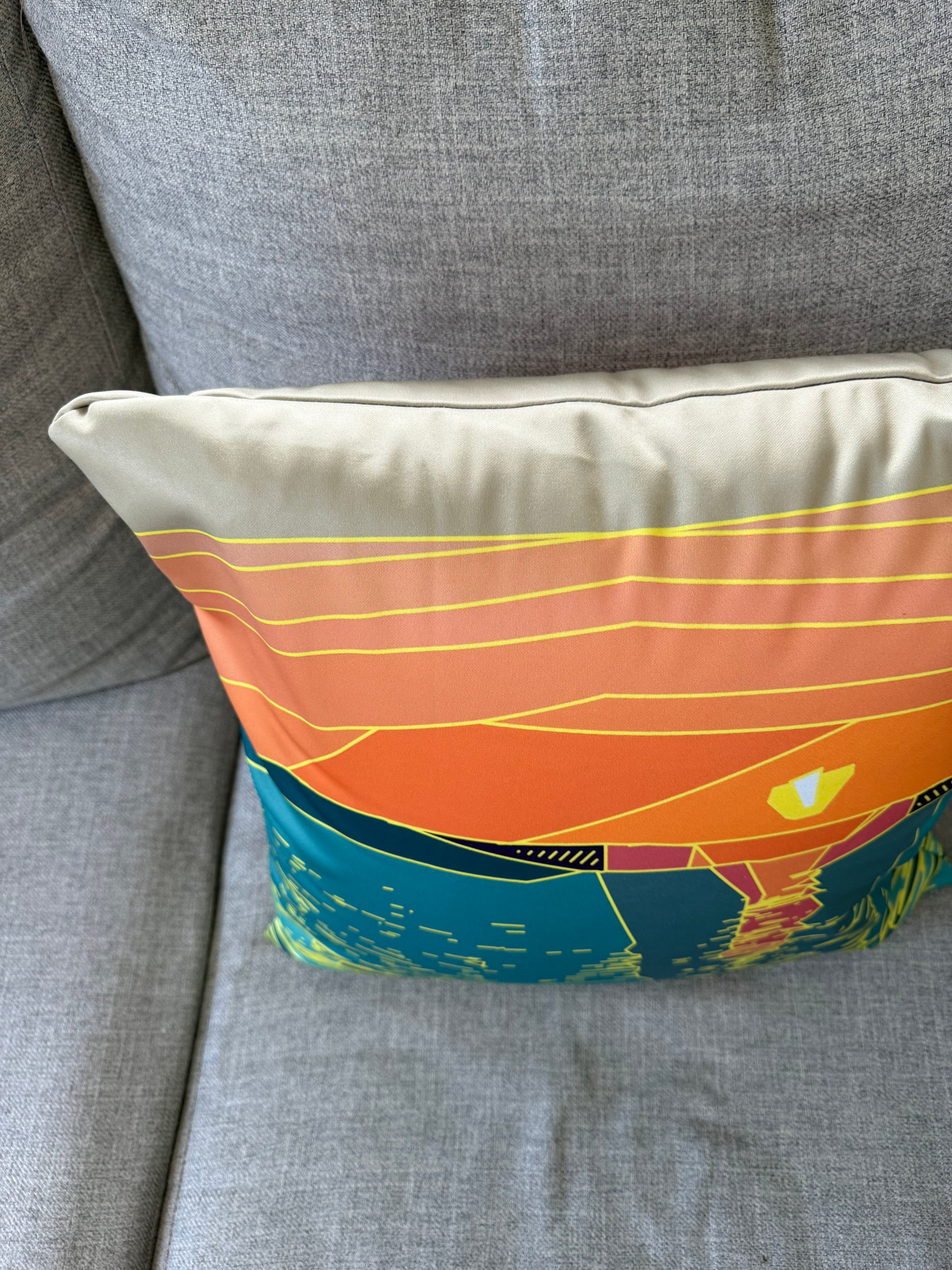 SUNSET BEACH COLLECTION: Golden Hour Sunset Pillow