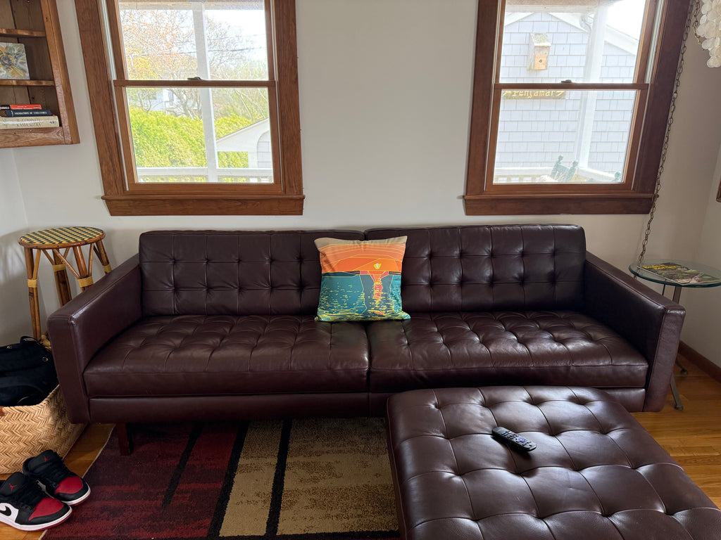 SUNSET BEACH COLLECTION: Golden Hour Sunset Pillow