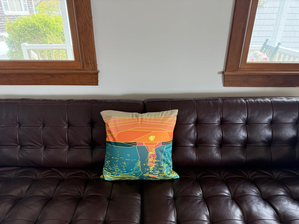 SUNSET BEACH COLLECTION: Golden Hour Sunset Pillow