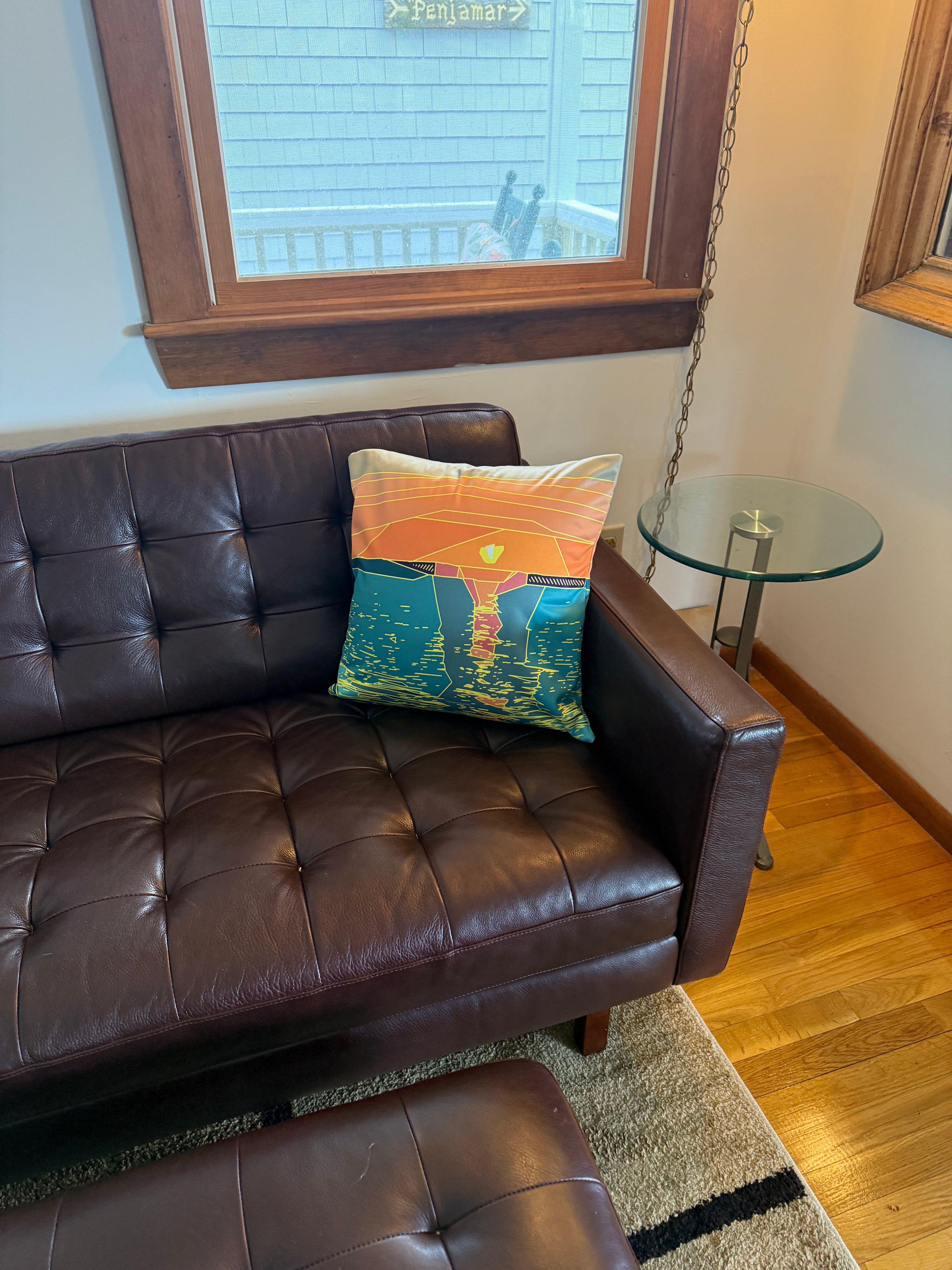 SUNSET BEACH COLLECTION: Golden Hour Sunset Pillow