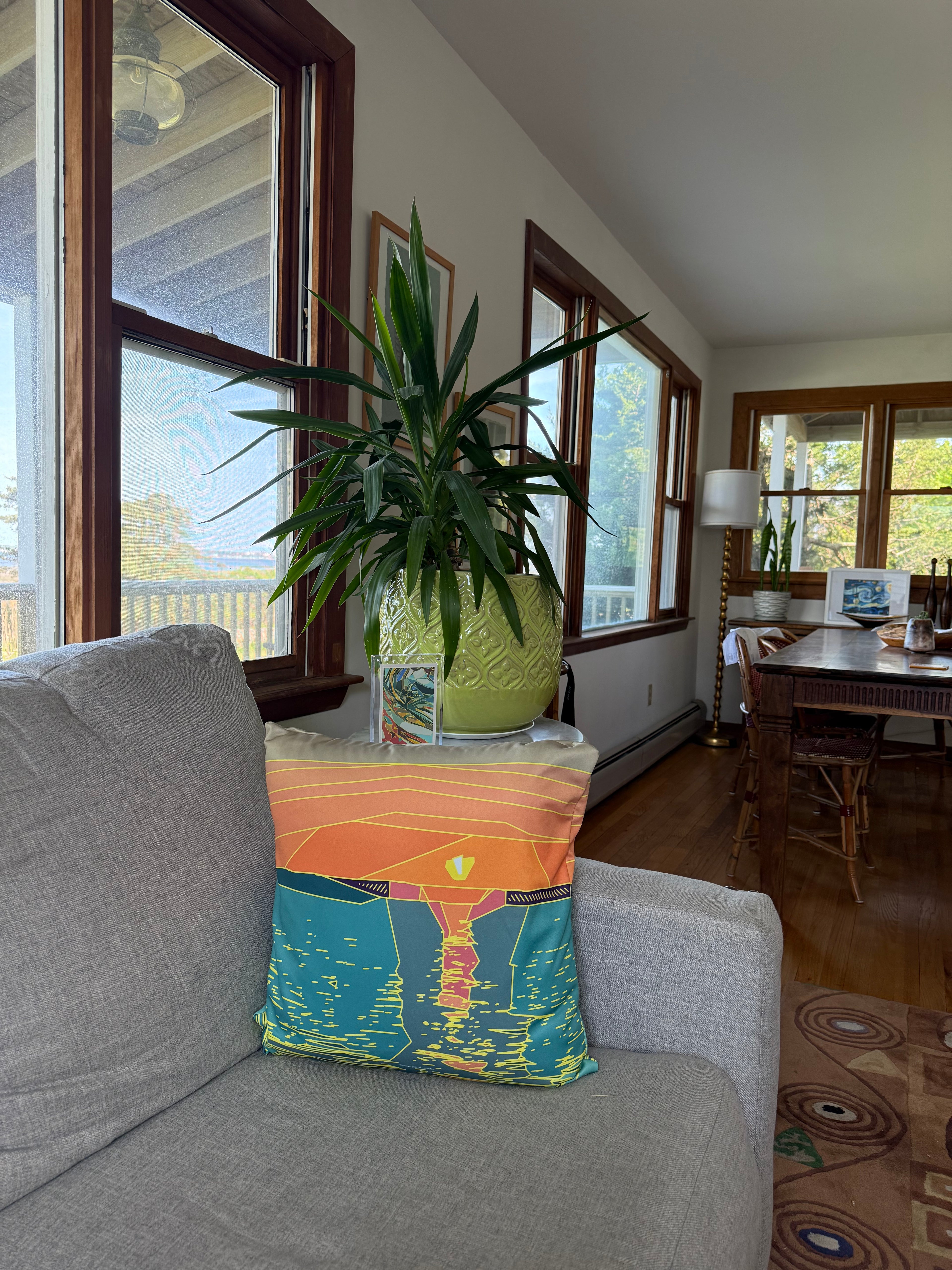 SUNSET BEACH COLLECTION: Golden Hour Sunset Pillow