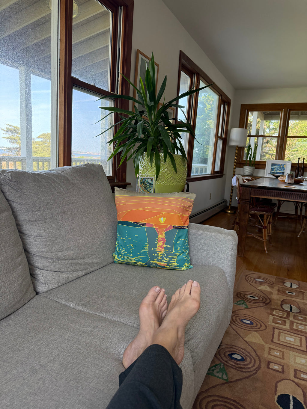 SUNSET BEACH COLLECTION: Golden Hour Sunset Pillow