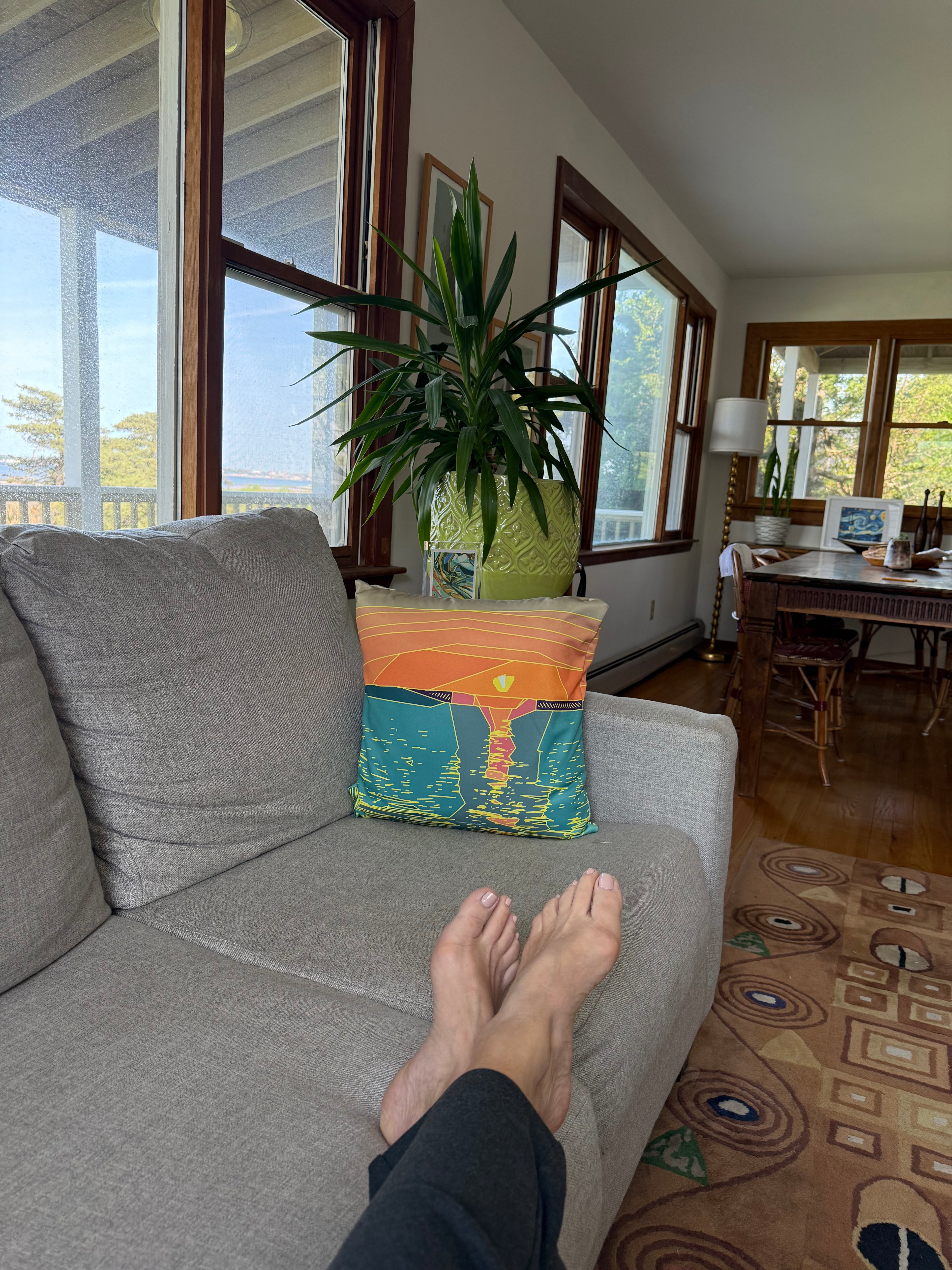 SUNSET BEACH COLLECTION: Golden Hour Sunset Pillow