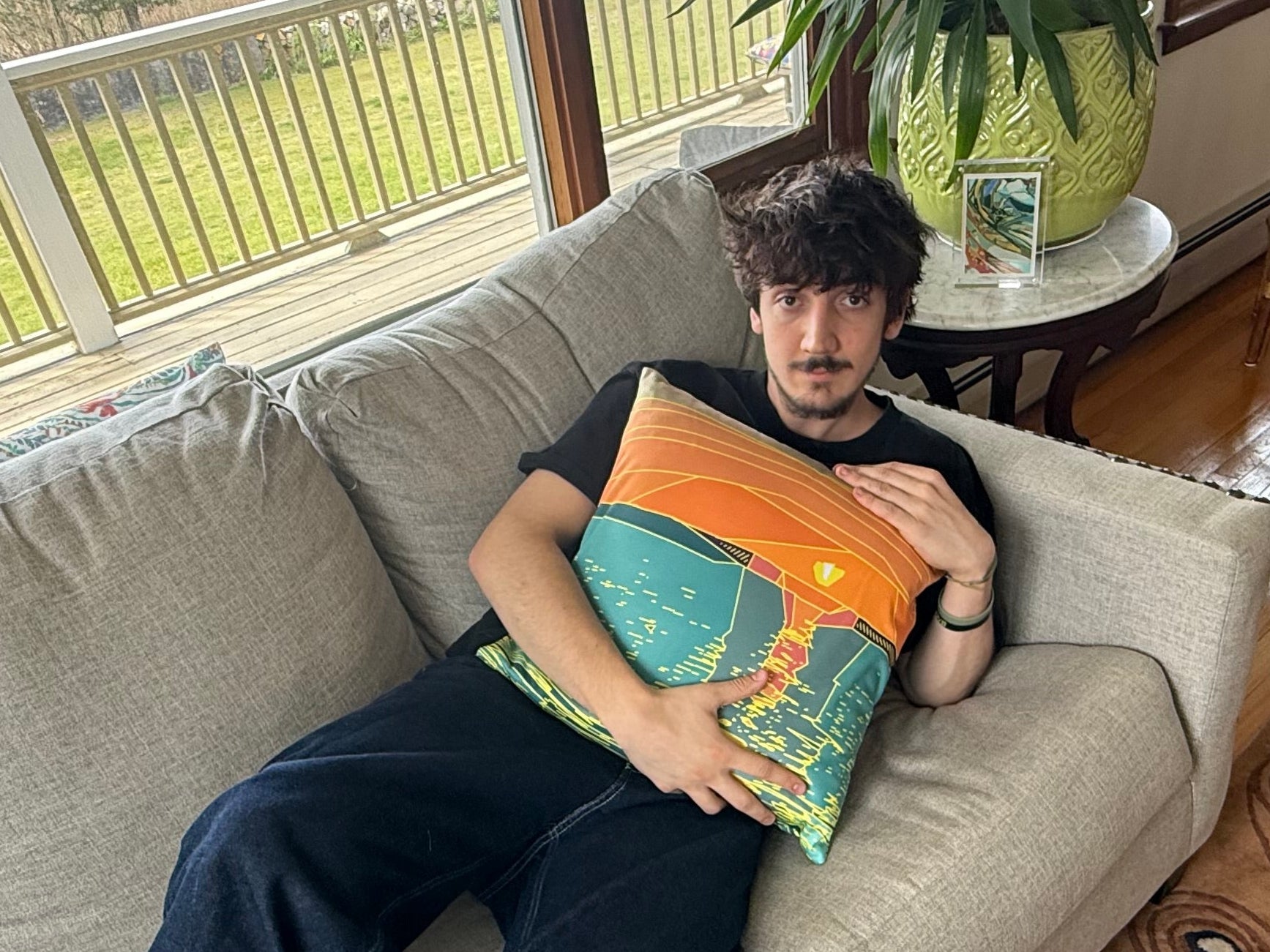 SUNSET BEACH COLLECTION: Golden Hour Sunset Pillow