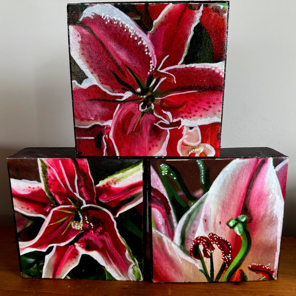 Enchanting Lily Woodblock Painting