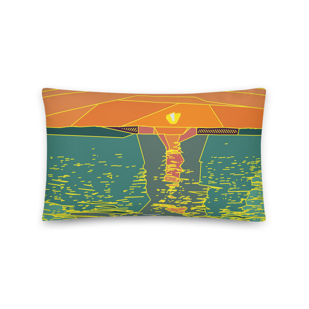 SUNSET BEACH COLLECTION: Golden Hour Sunset Pillow
