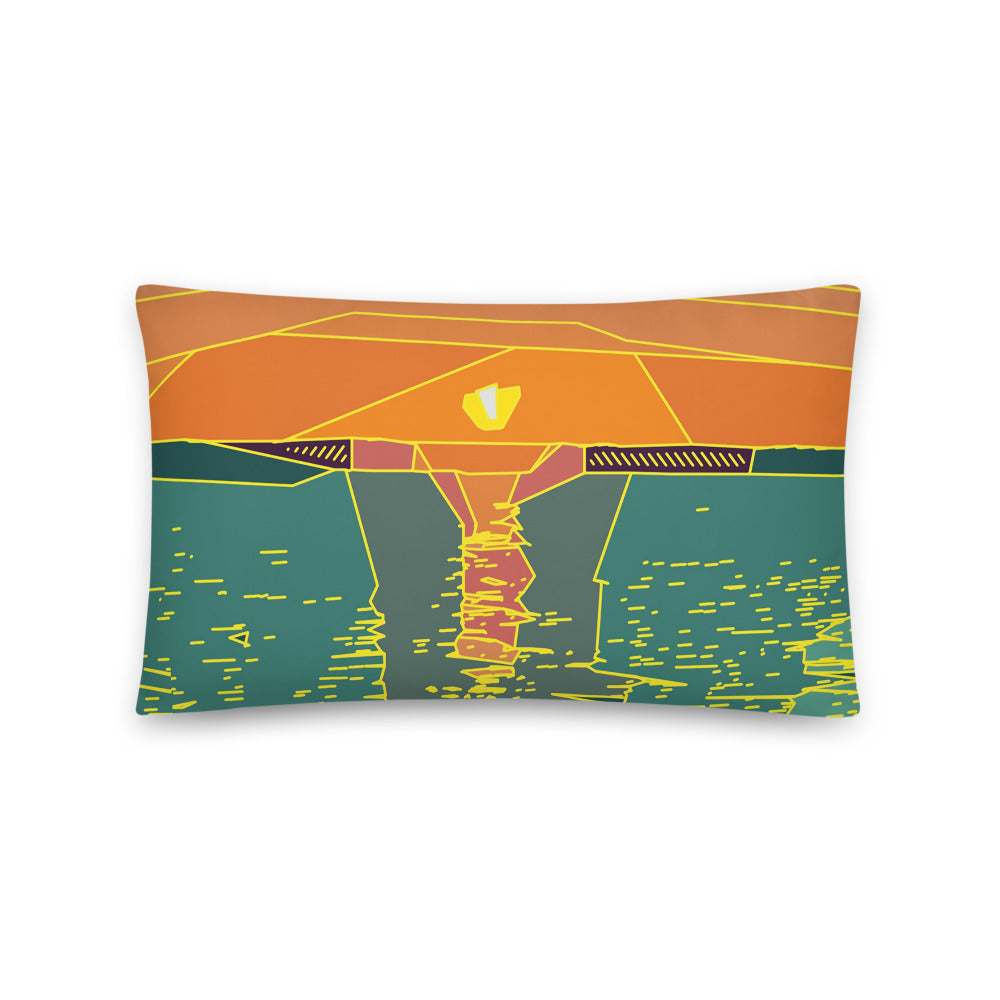 SUNSET BEACH COLLECTION: Golden Hour Sunset Pillow