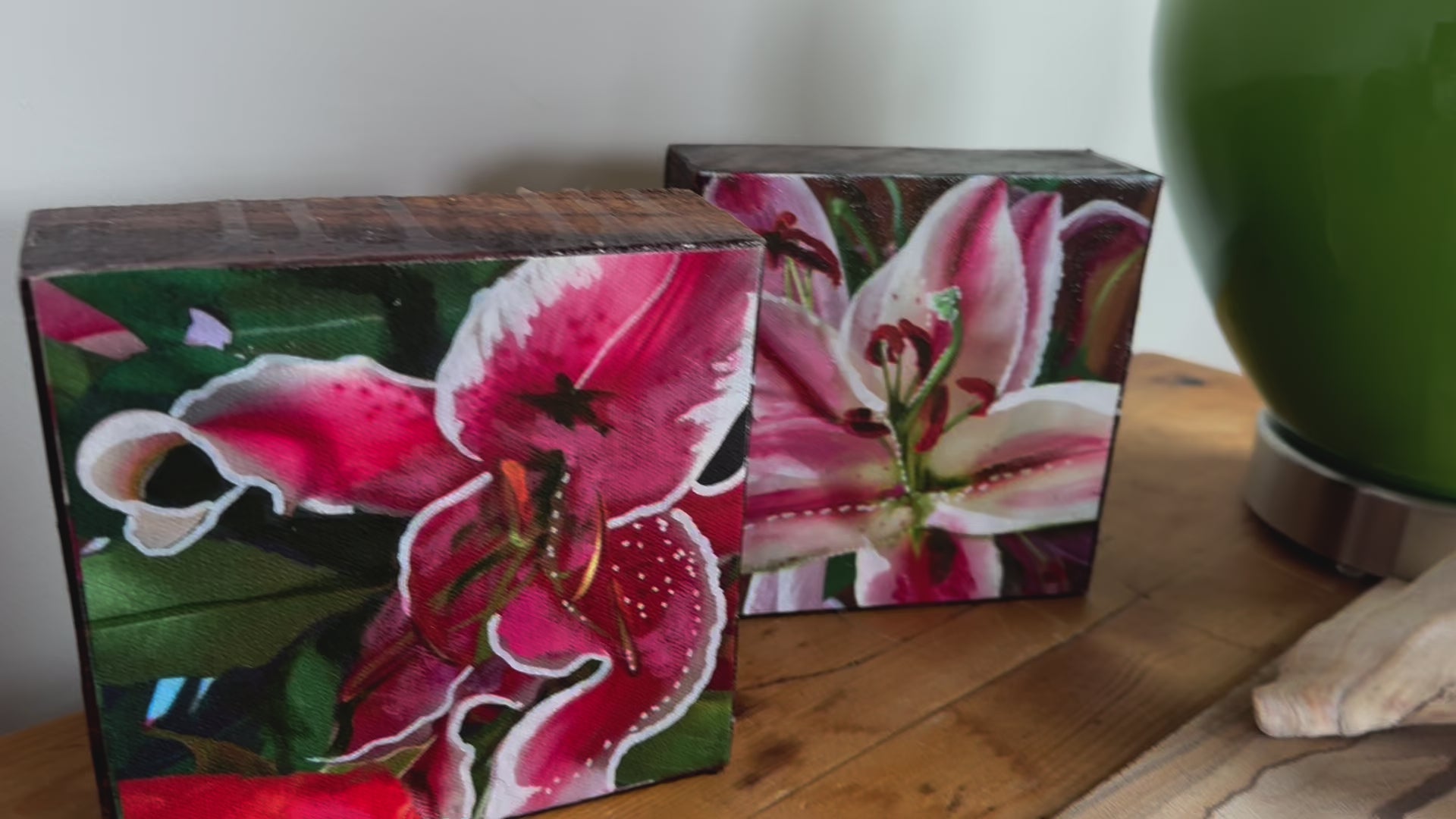 Stargazer Lily Woodblock Painting